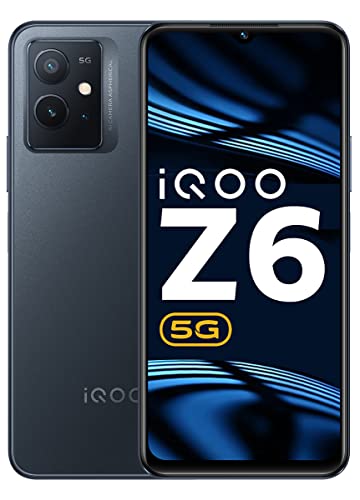 iQOO Z6 5G by vivo (Dynamo Black, 4GB RAM, 128GB Storage) | Snapdragon 695-6nm Processor | 120Hz FHD+ Display | 5000mAh Battery