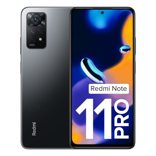 Redmi Note 11 Pro (Stealth Black, 8GB RAM, 128GB Storage)| 67W Turbo Charge | 120Hz Super AMOLED Display | Charger Included | Get 2 Months of YouTube Premium Free!