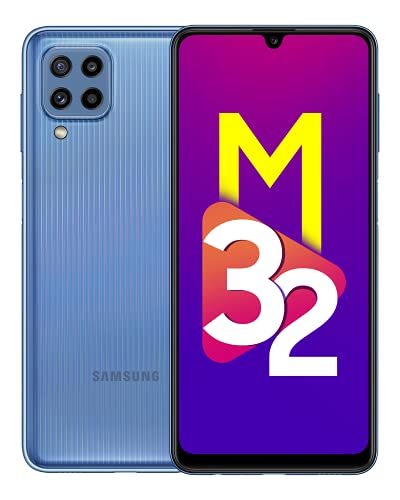 Samsung Galaxy M32 (Light Blue, 4GB RAM, 64GB | FHD+ sAMOLED 90Hz Display | 6000mAh Battery | 64MP Quad Camera