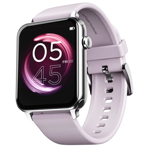 boAt Wave Call Smart Watch, Smart Talk with Advanced Dedicated Bluetooth Calling Chip, 1.69” HD Display with 550 NITS & 70% Color Gamut, 150+ Watch Faces, Multi-Sport Modes, HR, SpO2, IP68(Mauve)
