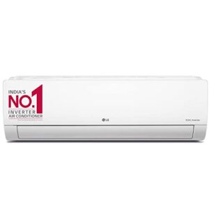 LG 1.5 Ton 4 Star DUAL Inverter Split AC (Copper, Super Convertible 5-in-1 Cooling, HD Filter with Anti-Virus Protection, 2022 Model, PS-Q19ENYA, White)