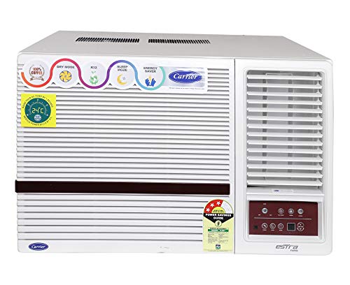 Carrier 1.5 Ton 3 Star Window AC (Copper, PM 2.5 Filter, 2019 Model, CAW18SN3R39F0 White)