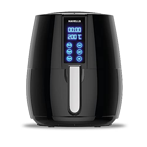Havells Air Fryer Prolife Digi with 4L Capacity | Digital Touch Panel | Auto On/Off | 60 Min Timer | Basket Release Button | Air Filtration System | 2 Yr Warranty