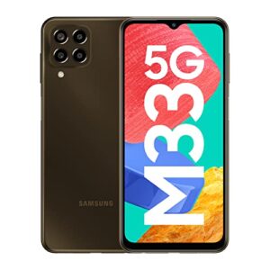 Samsung Galaxy M33 5G (Emerald Brown, 6GB, 128GB Storage) | 6000mAh Battery | Upto 12GB RAM with RAM Plus | Travel Adapter to be Purchased Separately