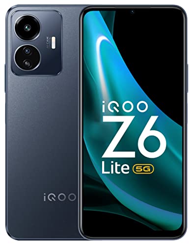 iQOO Z6 Lite 5G (Mystic Night, 6GB RAM, 128GB Storage) | World's First Snapdragon 4 Gen 1 | Best in-Segment 120Hz Refresh Rate | Travel Adaptor Included in The Box