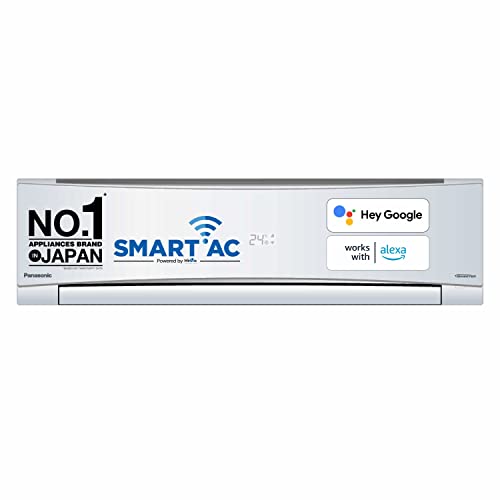 Panasonic 2 Ton Wi-Fi Inverter 4 Star Smart Split AC (Copper Condenser, 7 in 1 Convertible with additional AI Mode, 4 Way Swing, PM 0.1 Air Purification Filter, CS/CU-NU24YKY4W,2023 Model, White)