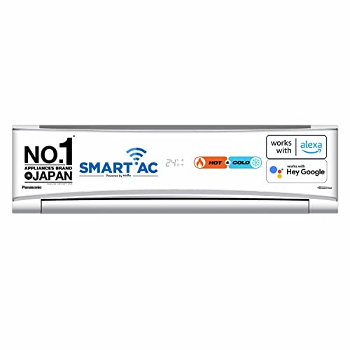 Panasonic 2 Ton Hot and Cold Wi-Fi Inverter 3 Star Smart Split AC (Copper, 7 in 1 Convertible with additional AI Mode, Twin Cool, PM 0.1 Air Purification, CS/CU-KZ24ZKYF, 2023 Model, White)