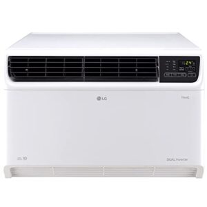 LG 2 Ton 4 Star DUAL Inverter Wi-Fi Window AC (Copper, Convertible 4-in-1 cooling, HD Filter with Anti Virus Protection, 2023 Model, RW-Q24WWYA, White)