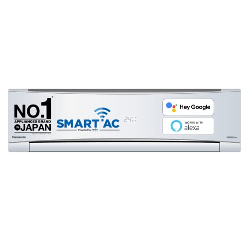 Panasonic 1 Ton Wi-Fi Inverter 4 Star Smart Split AC (Copper Condenser, 7 in 1 Convertible with additional AI Mode, 4 Way Swing, PM 0.1 Air Purification Filter, CS/CU-NU12YKY4W,2023 Model, White)