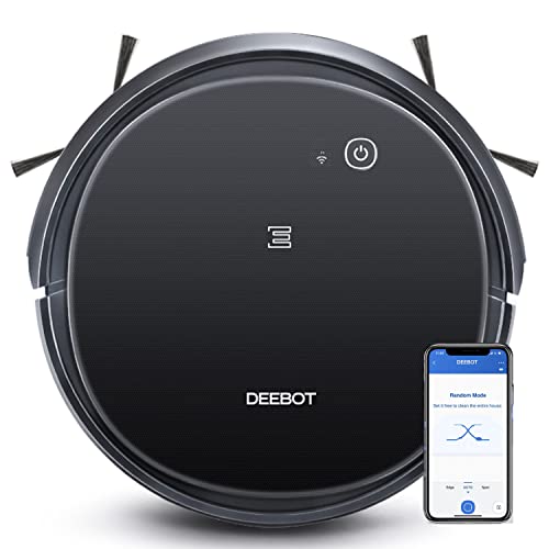 ECOVACS DEEBOT DEEBOT 500 Robot Vacuum Cleaner, Most Powerful Suction for Carpets & Hard Floors, Smart App Enable, Compatible with Alexa & Google Home (DEEBOT 500) - White