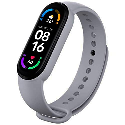 HUG PUPPY M6 Smart Fitness Tracker Heart Rate Blood Pressure Monitor Color Screen Bracelet Watch for Mobile Phone (Grey)