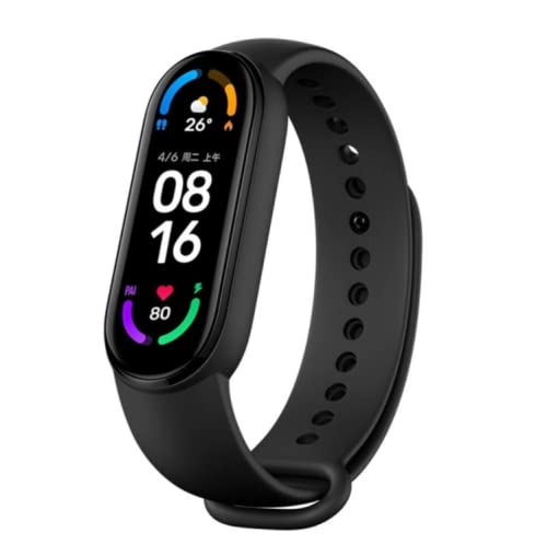 Hadwin M6 Smart Band Wireless Sweatproof Fitness Band| Activity Tracker| Blood Pressure| Heart Rate Sensor| Sleep Monitor| Step Tracking All Android Device & iOS Devices (Band-M6-Black)
