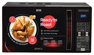 IFB 30 L Convection Microwave Oven (30FRC2, Floral Pattern & Black, With Starter Kit)