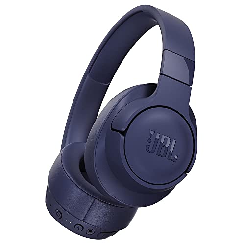 JBL Tune 760NC, Over Ear ANC Wireless Headphones with Mic, up to 50 Hours Playtime, Pure Bass, Google Fast Pair, Dual Pairing, AUX & Voice Assistant Support for Mobile Phones (Blue)