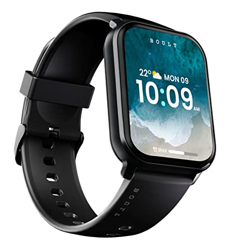 Newly Launched Boult Dive+ with 1.85" HD Display, Bluetooth Calling Smartwatch, 500 Nits Brightness, 7 Days Battery Life, 150+ Watch Faces, 100+ Sport Modes, IP68 Waterproof Smart Watch (Jet Black)