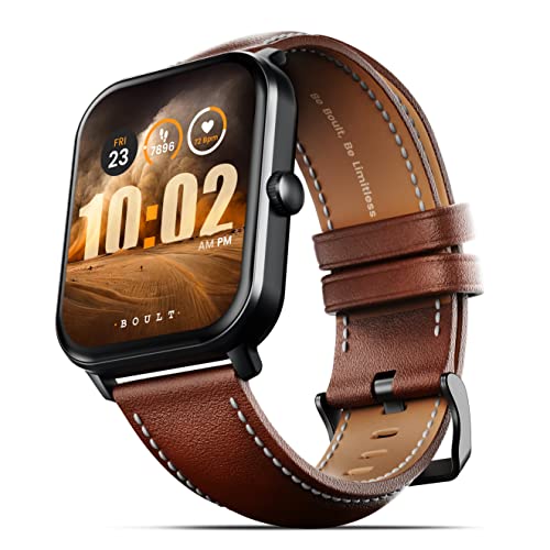 Newly Launched Boult Dive+ with Mega 1.85" HD Display, Bluetooth Calling Smartwatch, 500 Nits Brightness, 7 Days Battery Life, 150+ Watch Faces, 100+ Sport Modes, IP68 Waterproof Smart Watch (Tan)