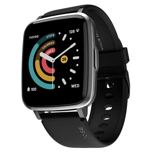 Noise ColorFit Pulse Smartwatch with 3.56 cm (1.4") Full Touch HD Display, SpO2, Heart Rate, Sleep Monitors & 10-Day Battery - Jet Black