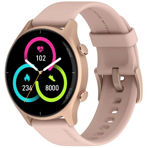 Noise Newly Launched Twist Round Dial Smart Watch with Bluetooth Calling, 1.38" TFT Display, Up-to 7 Days Battery, 100+ Watch Faces, IP68, Heart Rate Monitor, Sleep Tracking (Rose Pink)