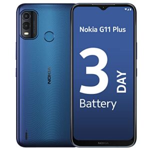Nokia G11 Android 12 Smartphone, Dual SIM, 3-Day Battery Life, 4GB RAM + 64GB Storage, 50MP Dual AI Camera | Lake Blue
