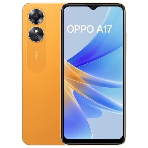 Oppo A17 (Sunlight Orange, 4GB RAM, 64GB Storage) with No Cost EMI/Additional Exchange Offers