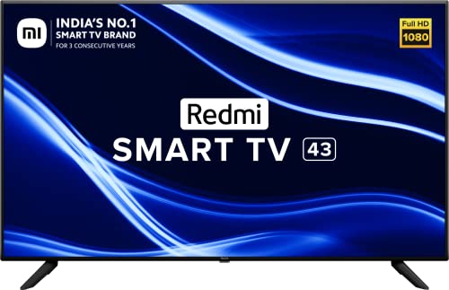 Redmi 108 cm (43 inches) Android 11 Series Full HD Smart LED TV L43M6-RA/L43M7-RA (Black)
