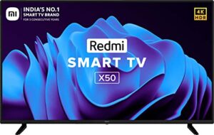 Redmi 126 cm (50 inches) 4K Ultra HD Android Smart LED TV X50 | L50M6-RA (Black)