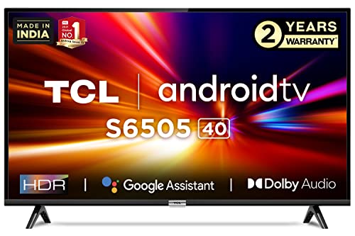 TCL 100 cm (40 inches) Full HD Certified Android Smart LED TV 40S6505 (Black)
