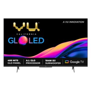 VU 139 cm (55 inches) The GloLED Series 4K Smart LED Google TV 55GloLED (Grey)