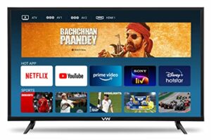 VW 80 cm (32 inches) HD Ready Android Smart LED TV VW32S (Black)