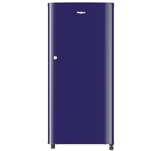 Whirlpool 184 L 2 Star Direct-Cool Single Door Refrigerator (205 WDE CLS 2S SAPPHIRE BLUE-Z, Sapphire Blue, Large Vegetable Box, 2023 Model)
