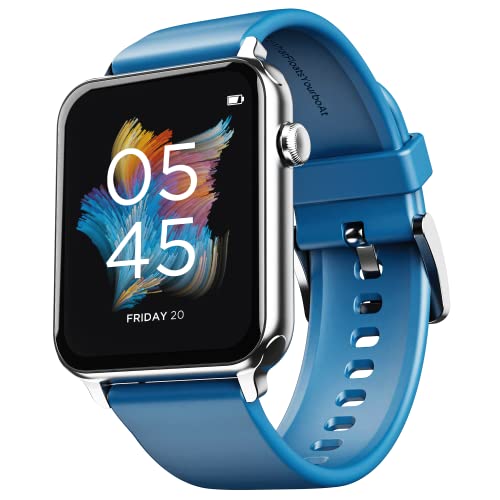 boAt Wave Call Smart Watch, Smart Talk with Advanced Dedicated Bluetooth Calling Chip, 1.69 HD Display with 550 NITS & 70% Color Gamut, 150+ Watch Faces, Multi-Sport Modes, HR, SpO2, IP68(Deep Blue)