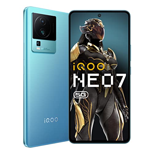 iQOO Neo 7 5G (Frost Blue, 12GB RAM, 256GB Storage) | India's First MediaTek Dimensity 8200 Processor | 120W FlashCharge | Motion Control & 90 FPS Gaming