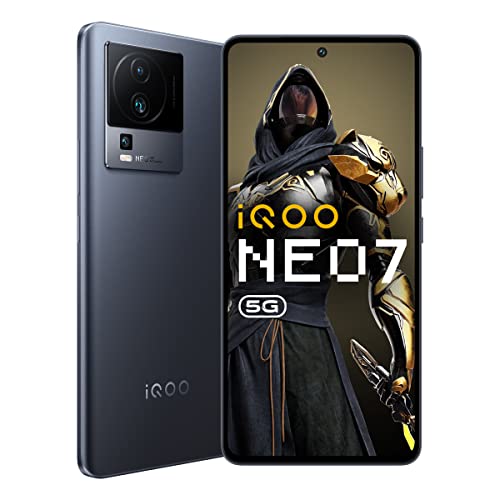 iQOO Neo 7 5G (Interstellar Black, 12GB RAM, 256GB Storage) | MediaTek Dimensity 8200, only 4nm Processor in The Segment | 50% Charge in 10 mins | Motion Control & 90 FPS Gaming