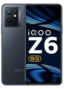 iQOO Z6 5G by vivo (Dynamo Black, 6GB RAM, 128GB Storage) | Snapdragon 695-6nm Processor | 120Hz FHD+ Display | 5000mAh Battery