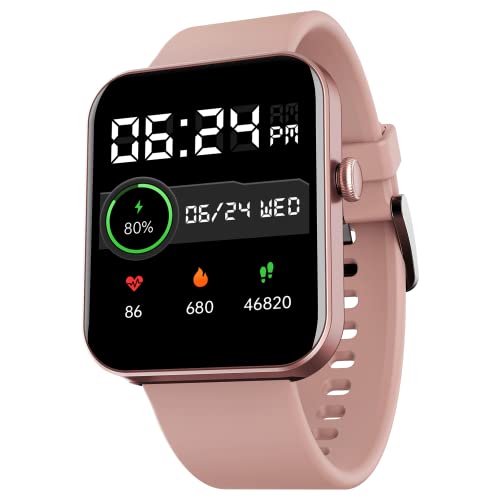 boAt Newly Launched Wave Leap Call with 1.83" HD Display, Advanced Bluetooth Calling, Multiple Watch Faces, Multi-Sports Modes, IP68, HR & SpO2, Metallic Design, Weather Forecasts(Cherry Blossom)