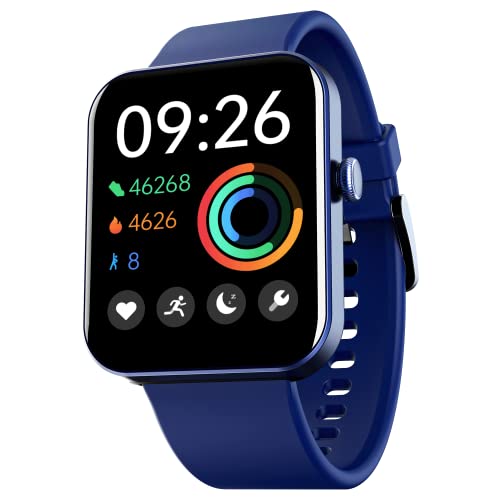 boAt Newly Launched Wave Leap Call with 1.83" HD Display, Advanced Bluetooth Calling, Multiple Watch Faces, Multi-Sports Modes, IP68, HR & SpO2, Metallic Design, Weather Forecasts(Deep Blue)