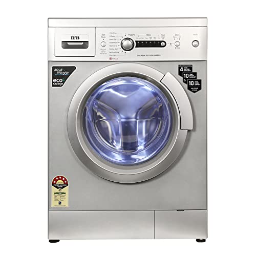 IFB 6 Kg 5 Star Front Load Washing Machine 2X Power Dual Steam (DIVA AQUA SXS 6008, Silver, Active Color Protection, Hard Water Wash)