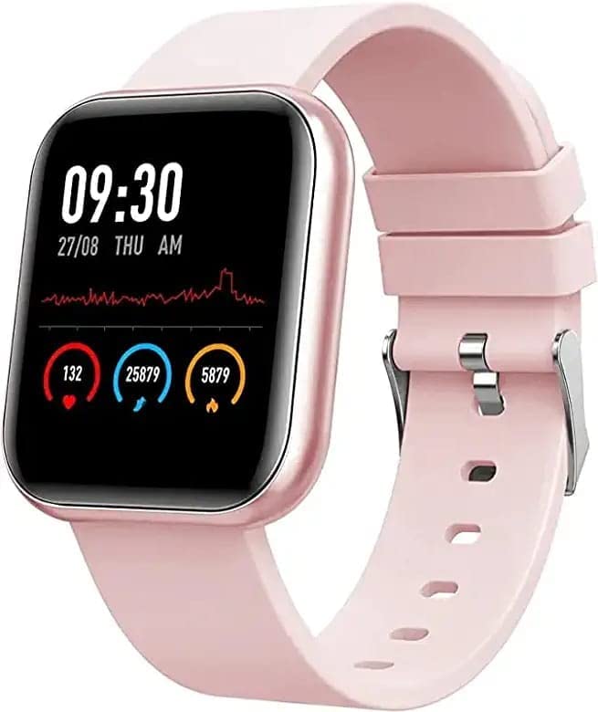 APCSA Original New Series 7 D20 Bluetooth Wireless Smart Watch, Fitness Band for Boys, Girls, Men, Women & Kids | Sports Watch for All Smart Phones I Heart Rate and BP Monitor ( Pink )