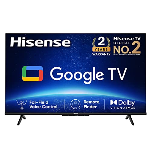 Hisense 139 cm (55 inches) Bezelless Series 4K Ultra HD Smart LED Google TV 55A6H (Black)