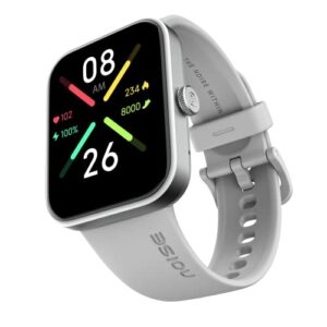 Noise Pulse Go Buzz Smart Watch with Latest Bluetooth Calling tech, 1.69" Clear Display, 550Nits,150+ Watch face, Comfort Strap, Heart Rate, Steps & Sleep Tracker, IP68, 7 Days Battery(Mist Grey)
