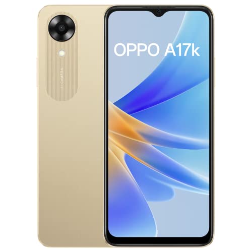 Oppo A17k (Gold, 3GB RAM, 64GB Storage) with No Cost EMI/Additional Exchange Offers