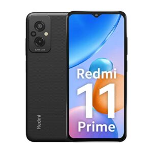 Redmi 11 Prime (Flashy Black, 4GB RAM, 64GB Storage) | Prime Design | High Performance Helio G99 | 50 MP AI Triple Cam | 5000 mAh | 22.5W