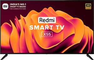 Redmi 139 cm (55 inches) 4K Ultra HD Android Smart LED TV X55 | L55M6-RA (Black)