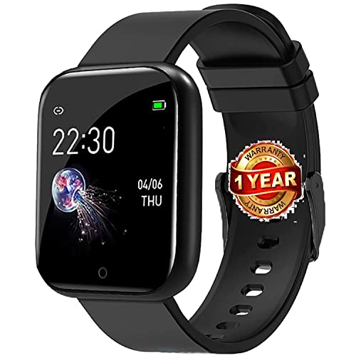 Smart watch New Launch Smart Watches ID116 Bluetooth Smartwatch Wireless Fitness Band for Boys, Girls, Men, Women & Kids | Sports Gym Watch for All Smart Phones I Heart Rate and spo2 Monitor - (Black)