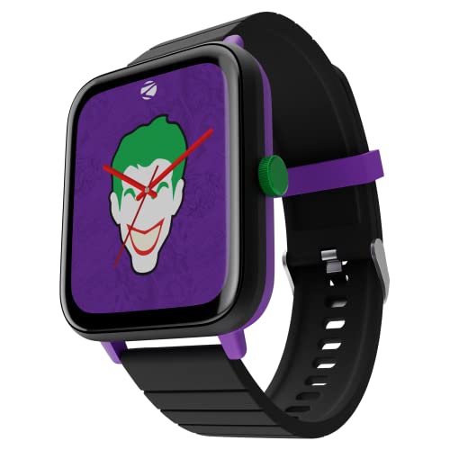 ZEBRONICS DC Joker Edition DRIP Smartwatch with Bluetooth 5.1 Calling, 1.69" Display Size, Voice Assistance, 11 Built-in + Customizable Watch Faces, 8 Menu UI, IP67 and 100+ Sports Tracker