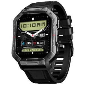 boAt Newly Launched Wave Armour with 1.83” HD Display, Bluetooth Calling, Rugged Design, HR, SpO2 & Sleep Monitoring, Multiple Sports Modes, Multiple Watch Faces(Active Black)