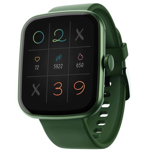 boAt Wave Style with 1.69" Square HD Display, HR & SpO2 Monitoring, 7 Days Battery Life, Multiple Watch Faces, Crest App Health Ecosystem, Multiple Sports Modes, IP68(Olive Green)