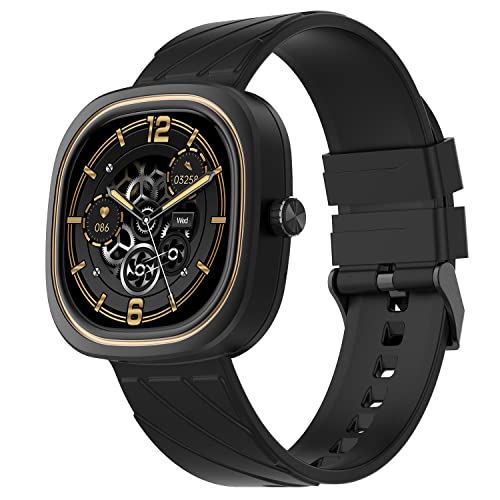 Fire-Boltt Collide 1.32" Display Smartwatch, Bluetooth Calling with Body Shielding Metal Paint, Single BT Connection, BT 2.0 Ultra Low Power Consumption, SpO2 (Black)