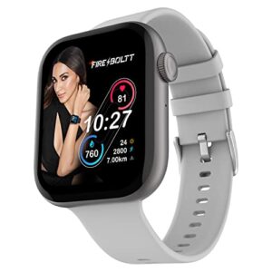 Fire-Boltt Ring 3 Smart Watch 1.8 Biggest Display with Advanced Bluetooth Calling Chip, Voice Assistance,118 Sports Modes, in Built Calculator & Games, SpO2, Heart Rate Monitoring (Grey)