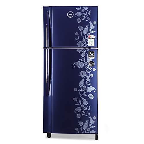 Godrej 236 L 2 Star Inverter Frost Free Double Door Refrigerator with Jumbo Vegetable Tray (RF EON 236B 25 HI RY DR - Blue, 2022 Model)
